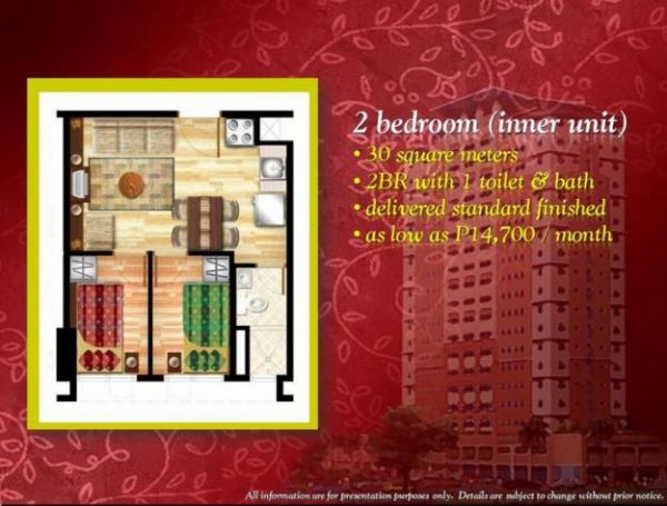 LITTLE BAGUIO TERRACES CONDO IN SAN JUAN NEAR GREENHILLS UBELT, 2 BR STARTS 11K/MO. WITHIN 4 YEARS @ ZERO % INTEREST, NO DOWNPAYMENT CONDO!!